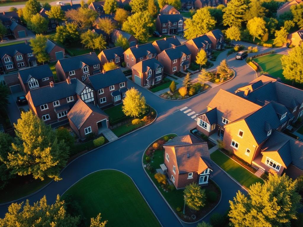 Residential — oblique aerial